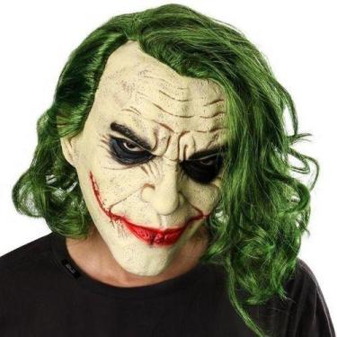 Imagem de Máscara de Latéx Coringa Com Cabelo Cosplay Festas - MHR