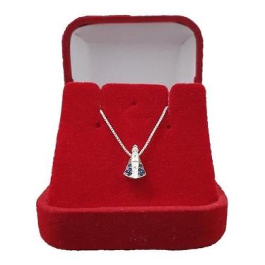 Imagem de Colar Nossa Senhora Aparecida Em Prata 925 + Brinde - Rrc Pratas, 45cm