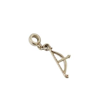 Imagem de Berloques para pulseiras banhado a prata Arco e flecha - Dondocas.Biju