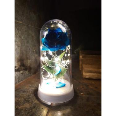 Imagem de Luminária A Rosa Encantada A Bela E A Fera Perola Frio - Amor Lindo Bo