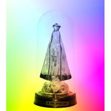 Imagem de Luminária Imagem Nossa Senhora Aparecida Padroeira Do Brasil LED RGB c