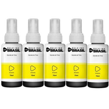 Imagem de Kit 5 Tintas Para Epson T664 L355 L365 L395 L455 L1300 L110 - Bulk Ink