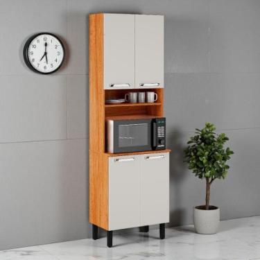 Imagem de Paneleiro 4 Portas 64cm Espaço para Forno e Nicho Vegas Itatiaia