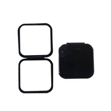Imagem de Espelho compacto, espelho de bolso para bolsa, espelho essencial de viagem - preto