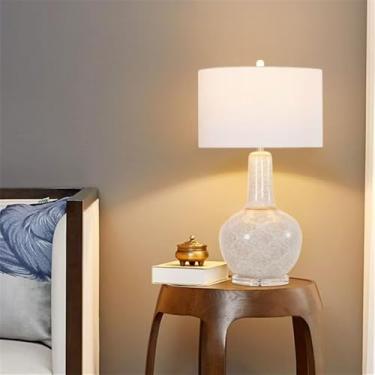 Imagem de OUFULA Moderno Americano Criativo Candeeiro De Mesa De Cerâmica Para Sala De Estar Quarto Estudo Villa Hotel Mesa De Cama Luz (Estilo 185B)