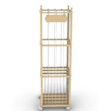 Imagem de Armazenamento extra grande de animais de pelúcia, organizador de brinquedo de zoológico de madeira, suporte de gaiola de brinquedo de pelúcia para berçário, sala de jogos, quarto de crianças e quarto