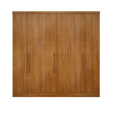 Imagem de Modulo Para Guarda Roupa Com 6 Portas E 4 Gavetas Cumaru