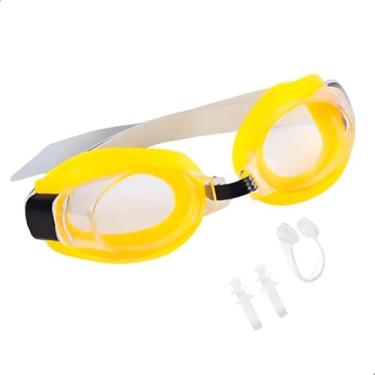 Imagem de Óculos de Natação Profissional com Protetor Nasal e Auricular – Lentes Antiembaçantes e Antirreflexo | Conforto, Vedação Perfeita e Ajuste Seguro para Piscina, Praia e Mar
