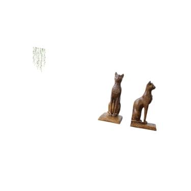 Imagem de Fenteer Elegante Arte de Parede com Trepadeiras Verdes E Estátua de Gato Egípcio para Banheiro, Quarto, Escritório, Decoração de Inauguração de Casa E Enfeite