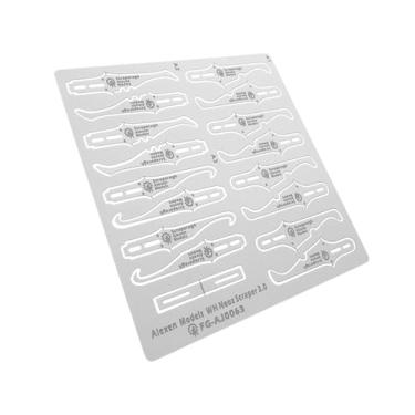 Imagem de simhoa Estilete para Modelismo, 16 Lâminas, Ferramenta para Artesanato em Metal, Estilete para Raspar, Acabar e Decorar Bonecas e Figuras Colecionáveis.