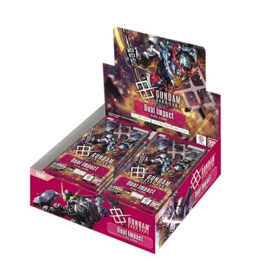 Imagem de Bandai Pacote Booster de jogo de cartas Gundam, Dual Impact [GD02] (caixa) 24 pacotes