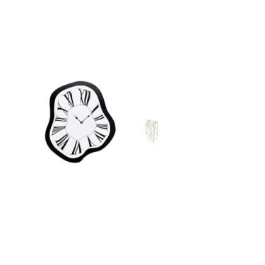 Imagem de Fenteer Relógio de Parede Criativo E Distorcido em Acrílico de Luxo com Efeito Derretido, Decoração para Mesa Ou Loja. Adesivo de Parede Elegante Co