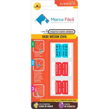 Imagem de Etiquetas Vade Mecum Civil Curso Jurídico - Marca Fácil