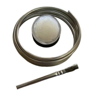 Imagem de Kit de solda de rolamento prata 1/20.3 cm x 61 cm com fluxo de pasta e escova de fluxo Stay Brite 8