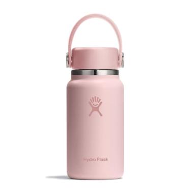 Imagem de Hydro Flask Micro garrafa – Mini frasco isolado à prova de vazamento para bolsa ou bolso em rosa Trillium de 190 g
