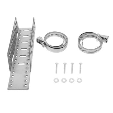 Imagem de Aramox Suporte para Tanque de Expansão Suporte Ajustável de Aço Inoxidável Montado na Parede Com Alças para Terremotos para Aquecedores de água Tanques Cilíndricos de Nitrogênio de até