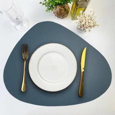 Imagem de 12 Jogo Americano Dupla Face Sousplat Couro PVC Organico Vr - IDEALIZA