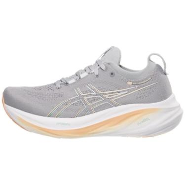 Imagem de ASICS Tênis de corrida feminino Gel-Nimbus 26, Folha de pedra/menta pálida, 42