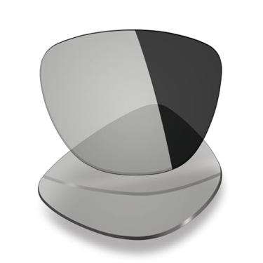 Imagem de Mryok Lentes de reposição UV400 para óculos de sol Oakley Frogskins Range XL OO9503 58 mm, HD Polarized, proteção UV, resistente a impactos e ajuste perfeito - Cinza fotocromático anti luz azul