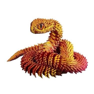 Imagem de Conjunto de brinquedos de animais impressos em 3D Snake Articulated Fl