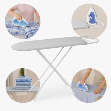 Imagem de Tábua De Passar Roupa Reforçada Com Suporte Para Ferro Tecido Térmico 
