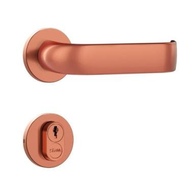 Imagem de Fechadura Classic 3900 Externa Roseta Redonda Rose 55mm Stam