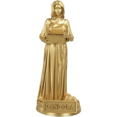 Imagem de Estátua Pandora - Mitologia Grega - Primeira Mulher (Cor Ouro)