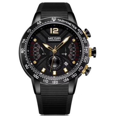 Imagem de Relogio masculino quartzo militar com cronógrafo esportivo impermeavel 