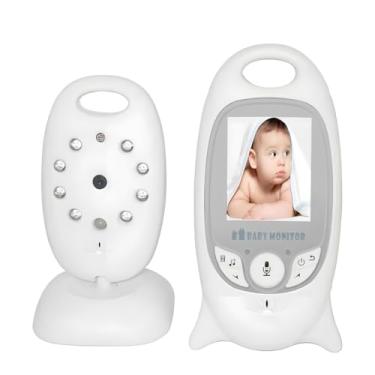 Imagem de ANJ.GG Babá Eletrônica Sem Fio com Tela 2.0" LCD, Áudio Bidirecional, Visão Noturna, Monitoramento de Temperatura, Lullabies, Alcance até 260 m