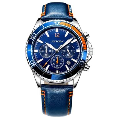 Imagem de Relógio Masculino De Pulso Design Esportivo De Quartzo Impermeavel 3atm Azul