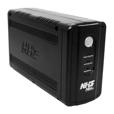 Imagem de Nobreak 600va Nhs Mini 4, Entrada Bivolt, Saída 220v, 6 Tomadas, Bateria 1x 7ah/12v - 90.a1.006101
