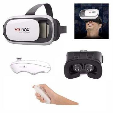 Imagem de Óculos De Realidade Virtual Vr Box + Controle - Bluetooth 2.0 .