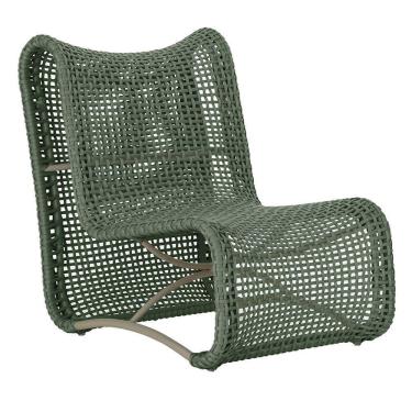 Imagem de Cadeira Poltrona Texas Corda Náutica Varanda Jardim Verde