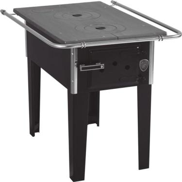 Imagem de Fogão A Lenha Campeiro Preto Fornos Pinhal N1