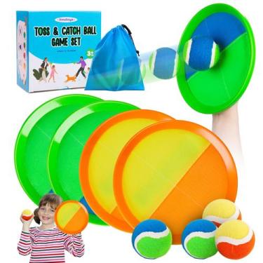 Imagem de Jogo Toss and Catch Ball Innotoys, ideal para crianças de 4 a 8 anos