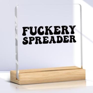 Imagem de Citações engraçadas placa acrílica decoração de mesa decoração de cubículo para casa sarcasmo humor, presentes para mulheres mamãe Nana Gigi aniversário