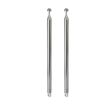 Imagem de SZSAUTO Antena AM FM Antena telescópica de 7 seções (pacote com 2) antenas de substituição de rádio portátil para rádio portátil interno receptor estéreo AV áudio vídeo home theater receptor