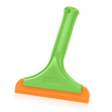 Imagem de SetSail Rodo de chuveiro para portas de vidro, rodo pequeno para porta de vidro de chuveiro, mini rodo de silicone para limpeza de para-brisas de carro, verde