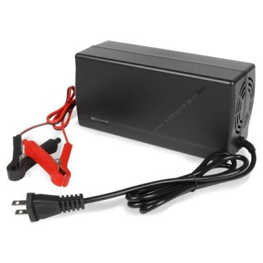 Imagem de Carregador de bateria LiFePO4 de 48 V 10 A, carregador de bateria de lítio de 58,4 V, carregamento rápido, proteção contra sobrecorrente e sobretensão para baterias de lítio e fosfato de ferro de 48 V