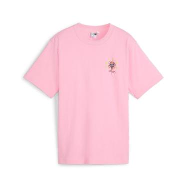 Imagem de Camiseta Puma Estampada Graphic Tee Downtown Relaxed Feminina-Feminino