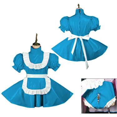 Imagem de Vestidos de empregada plus size estilo Sissy Dress Locable Sweet Dress Costume, azul lago, 7GG