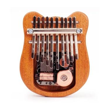 Imagem de Piano de polegar com 10 teclas instrumento musical portátil kalimba profissional(Bear)