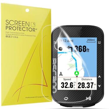 Imagem de Lamshaw Protetor de tela compatível com iGPSPORT BSC300, [pacote com 6] Película transparente TPU de cobertura total compatível com computador de bicicleta iGPSPORT BSC300 (pacote com 6)