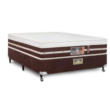 Imagem de Cama Box + Colchão Castor Casal Silver Star Air One Face Hibrido 138x188x59cm