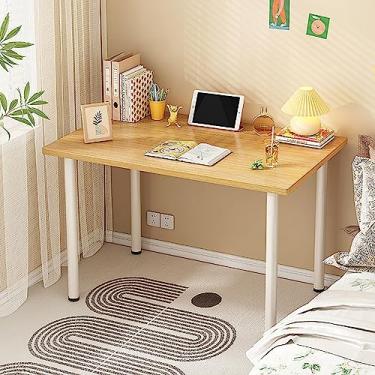 Imagem de ZDJZMGZ Mesa de jogos, mesa de computador para pequenos espaços, mesa de escritório de estudante moderna estilo simples mesa de estudo de madeira PC