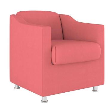 Imagem de Cadeira Poltrona Decorativa Recepção Hospital Suede Balaqui Cor:rosa