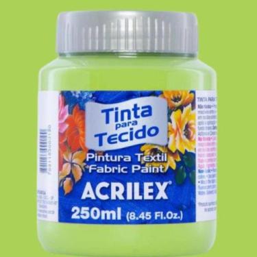 Imagem de Tinta para Tecido Fosca 250ml Acrilex - Cores Frias - 04125, VERDE KIW