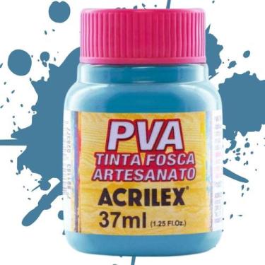 Imagem de Tinta PVA Fosca para Artesanato 37ml Acrilex - Cores Frias - 03240, AZ