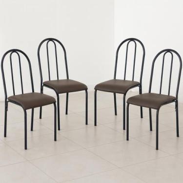 Imagem de Kit 4 Cadeiras de Cozinha Sala Jantar Varanda Sala de Estar Epoxi 544.