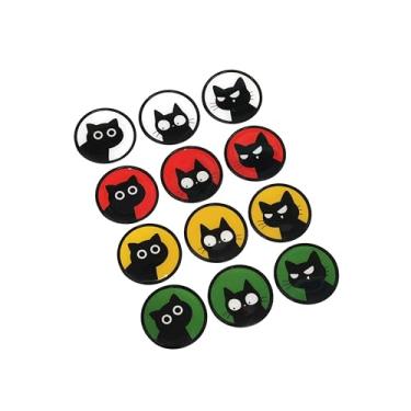 Imagem de PTDecals 12 peças 3,5 cm/3,5 cm gel 3D epóxi pequenos adesivos engraçados emblema decalques para veículo carro motocicleta capacete celular laptop decoração de casa